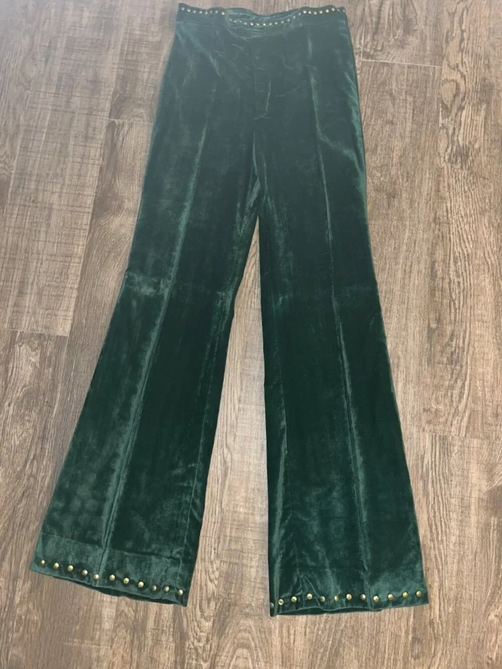 1970s Custom Western Pant Suit Satin Velvet Professional Singer Music Stage S